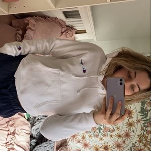 Champion white hoodie